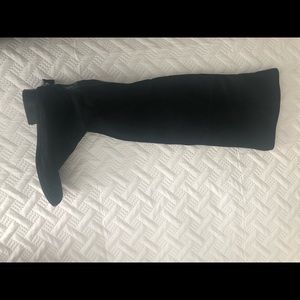 black suede over the knee steve madden boots